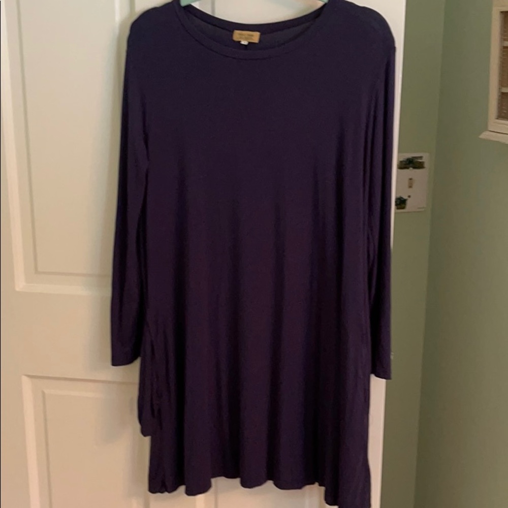 Piko - long sleev navy blue dress/tunic